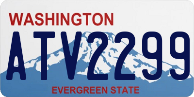 WA license plate ATV2299
