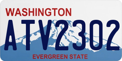 WA license plate ATV2302