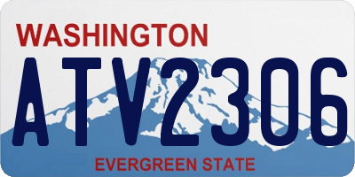 WA license plate ATV2306