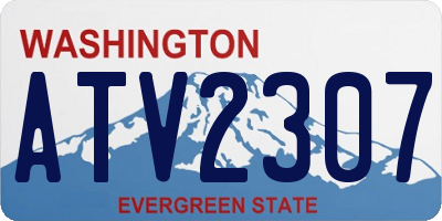 WA license plate ATV2307