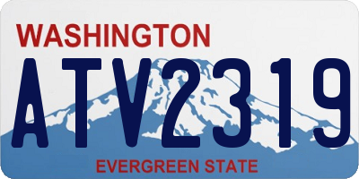 WA license plate ATV2319