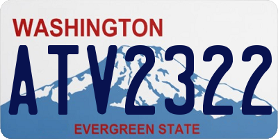 WA license plate ATV2322