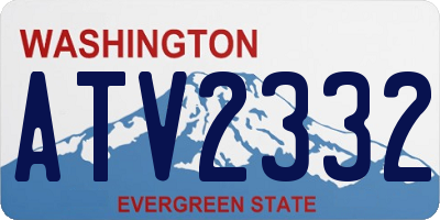 WA license plate ATV2332