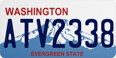 WA license plate ATV2338