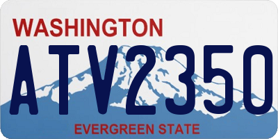 WA license plate ATV2350