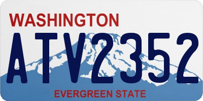 WA license plate ATV2352