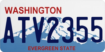 WA license plate ATV2355
