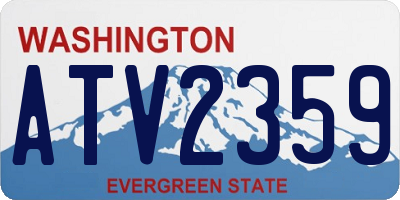 WA license plate ATV2359