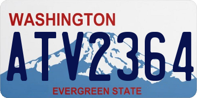 WA license plate ATV2364