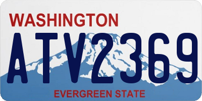 WA license plate ATV2369