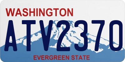 WA license plate ATV2370