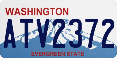WA license plate ATV2372
