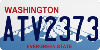 WA license plate ATV2373