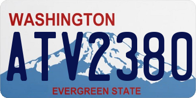 WA license plate ATV2380