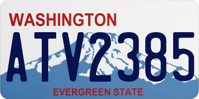 WA license plate ATV2385