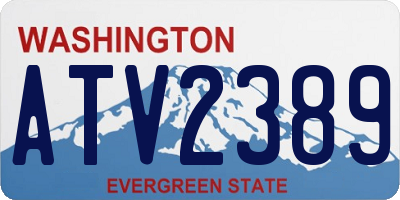 WA license plate ATV2389