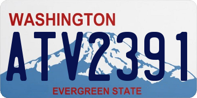 WA license plate ATV2391