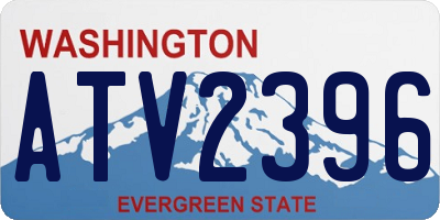 WA license plate ATV2396