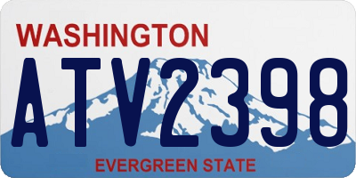 WA license plate ATV2398