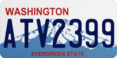 WA license plate ATV2399