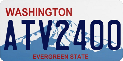 WA license plate ATV2400