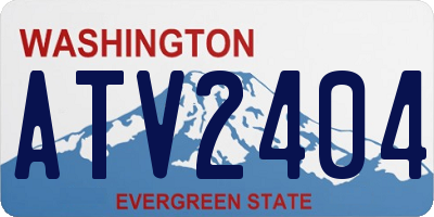 WA license plate ATV2404