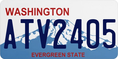 WA license plate ATV2405