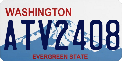 WA license plate ATV2408