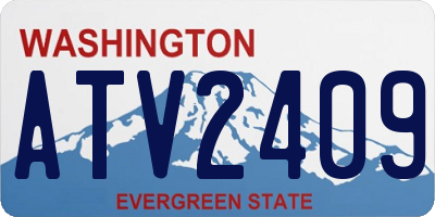 WA license plate ATV2409
