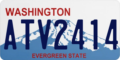 WA license plate ATV2414