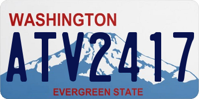 WA license plate ATV2417