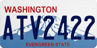 WA license plate ATV2422