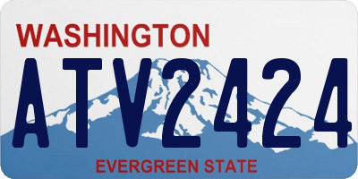 WA license plate ATV2424