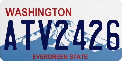 WA license plate ATV2426