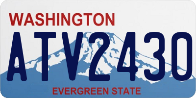 WA license plate ATV2430