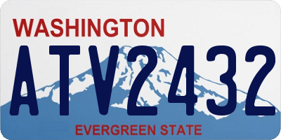 WA license plate ATV2432