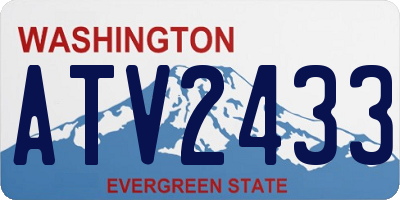 WA license plate ATV2433
