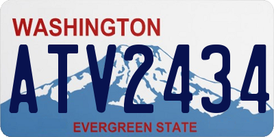 WA license plate ATV2434