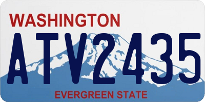 WA license plate ATV2435