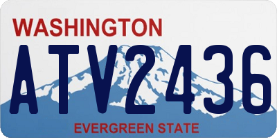 WA license plate ATV2436