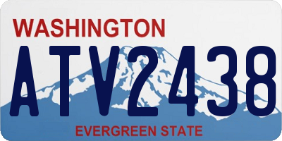 WA license plate ATV2438