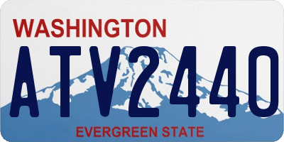 WA license plate ATV2440