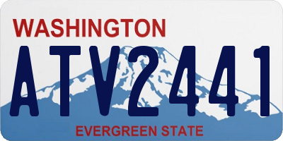 WA license plate ATV2441