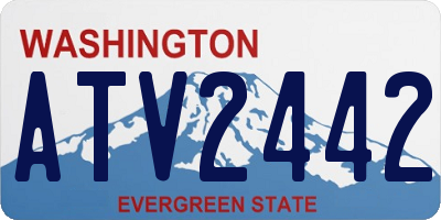 WA license plate ATV2442
