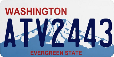 WA license plate ATV2443
