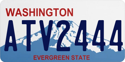 WA license plate ATV2444