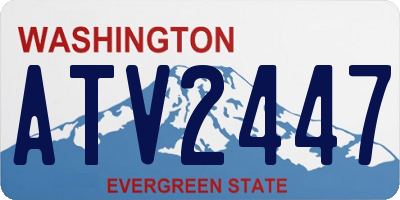 WA license plate ATV2447
