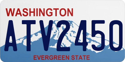 WA license plate ATV2450