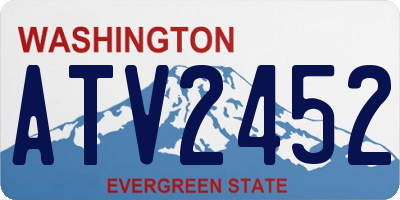 WA license plate ATV2452