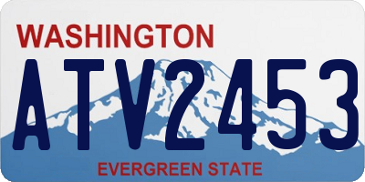 WA license plate ATV2453